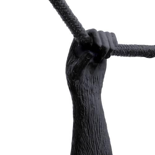 Outdoorlampe Monkey OUTDOOR - Swing plastikmaterial schwarz / L 60 cm - Seletti - Swing - Harz