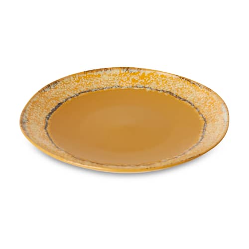 Piatto da dessert 70s ceramics ceramica giallo / Set di 2 - Ø 22 cm - HK LIVING - Il paradiso - Gres smaltato