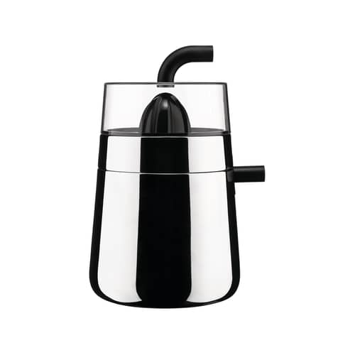 Presse-agrumes électrique Toru métal - Alessi - Acier poli / Noir - Acier inoxydable poli, Résine thermoplastique