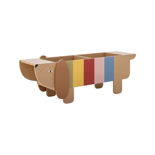 Rangement Charlie / Etagère à livres - 108 x 37 x H 32 cm - Bloomingville - Multicolore - MDF