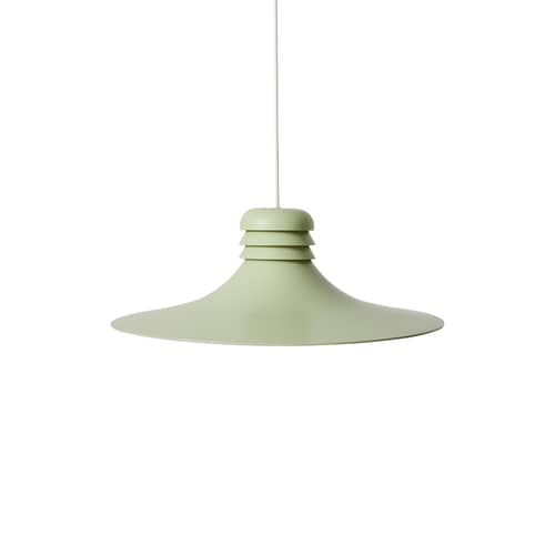 Sospensione Flare materiale plastico verde / Ø 60 cm - HK LIVING - Verde menta - Acrilico