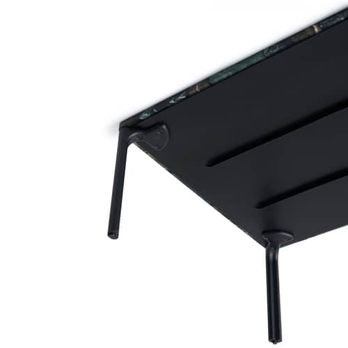 Table basse Smash marbre vert / 120 x 75 x H 34 cm - Tom Dixon - Vert - Aluminium, Marbre