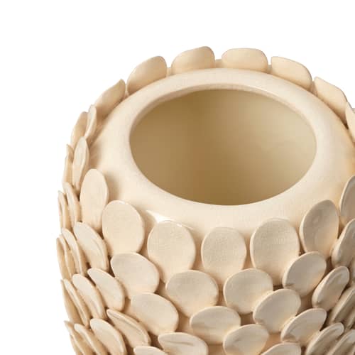 Dorthea Vase ceramic white - BROSTE COPENHAGEN - Cream - Glazed ceramic