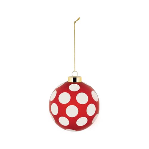 Weihnachtskugel Delight Big  n°3 glas rot / Ø 9 cm - Alessi - Nr. 3 / Rot - mundgeblasenes Glas