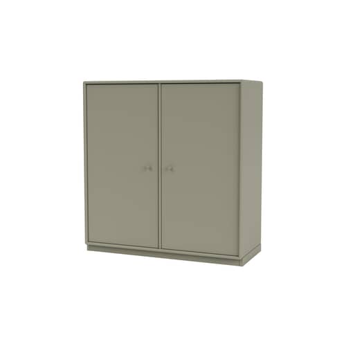 Ablage Cover Cabinet holz grau / B 69.6 x T 30 x H 72,6 cm - 2 Türen - MONTANA - Fennel 144 - lackierte Holzfaserplatte