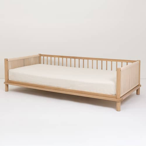 Accessorio pour lit 1 place Latitude legno naturale / Kit evolutivo in panca - NOBODINOZ - Accessorio : kit sedile a panca - Rovere massello
