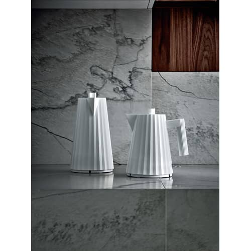 Bouilloire électrique Plissé plastique gris / 1 L - Alessi - Gris foncé - Résine thermoplastique