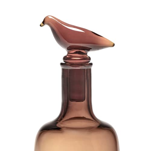 Caraffa Perch vetro marrone / Ø 9 x H 30,5 cm - Serax - Ambra - Vetro