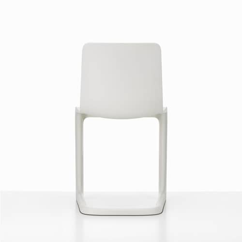 Chaise EVO-C plastique blanc - Vitra - Ivoire - Polypropylène