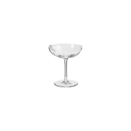 Limfjord Champagne cup glass transparent / 17.5 cl - BROSTE COPENHAGEN - Transparent - Mouth blown glass