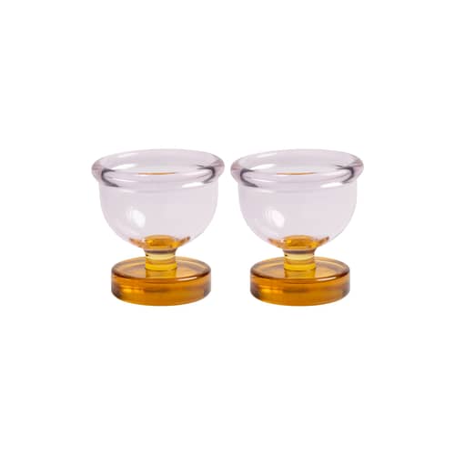 Set de 2 coquetiers Cantine verre - & klevering - Rose - Verre borosilicaté