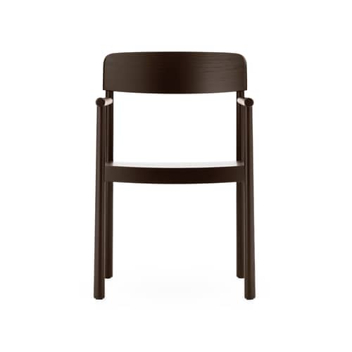 Fauteuil Timb bois marron - Normann Copenhagen - Marron - Contreplaqué de frêne, Frêne massif