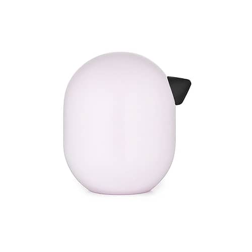 Figurina Little Bird legno rosa / H 3 x Ø 2,5 cm - Normann Copenhagen - Rosa chiaro - Rovere laccato