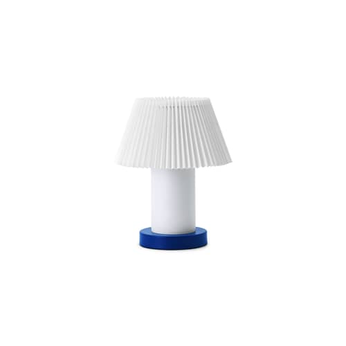 Lampe de table Cellu métal bleu  / Seconde vie - Normann Copenhagen - Bleu - Acier, Aluminium, PVC