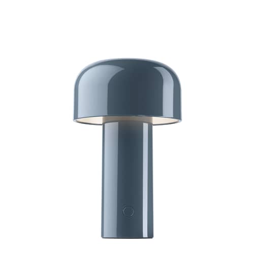 Lampe sans fil rechargeable Bellhop plastique gris  / Seconde vie - Flos - Bleu-gris - Polycarbonate