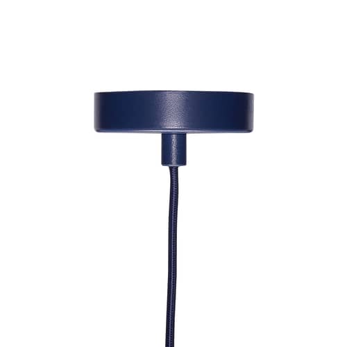 Luminary Pendant metal green / Ø 25 cm - HÜBSCH - Light green / Dark blue - Lacquered iron