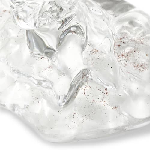 Portacandela Drip Glass Small vetro trasparente / H 14 cm - Pols Potten - H 14 cm / Trasparente - Vetro