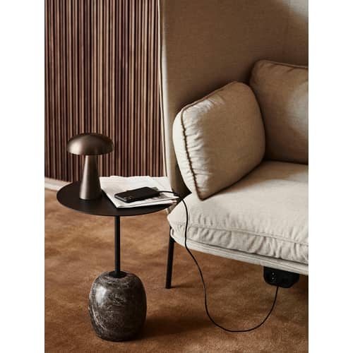 Schnurlosleuchte Como SC53 LED braun metall / LED - Aluminium - H 21 cm - &tradition - Bronzefarben - extrudiertes Aluminium