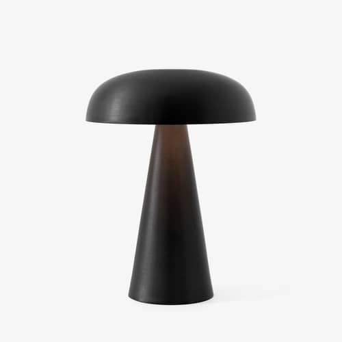 Schnurlosleuchte Como SC53 LED metall schwarz / LED - Aluminium - H 21 cm - &tradition - Schwarz - extrudiertes Aluminium