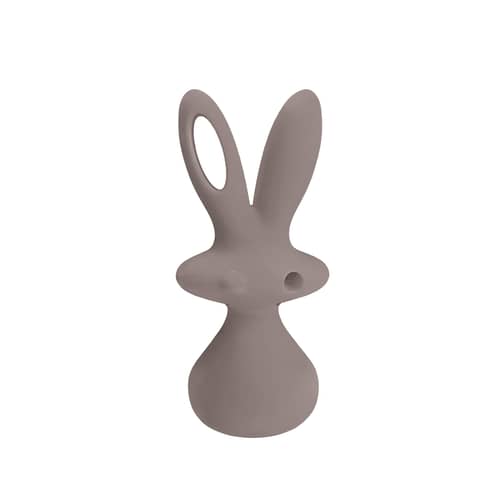 Skulptur Bunny by Aki Kuroda plastikmaterial grau / H 60 cm - Slide - Lehmgrau - Polyäthylen