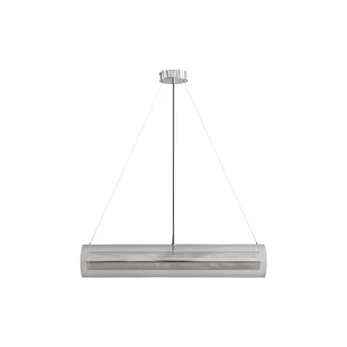 Suspension Frame FAT LED / Ø 18 x L 100 cm - 101 COPENHAGEN - Chromé - Aluminium chromé, Verre