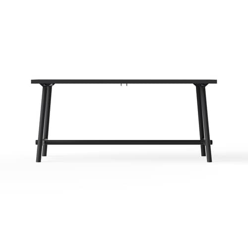 Table rectangulaire Fred\'s métal noir / 170 x 90 cm - 6 personnes - Fatboy - Anthracite - Aluminium