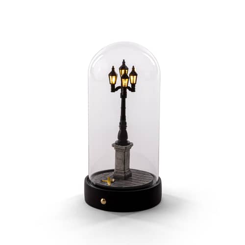 Tischleuchte My Little Corner LED glas transparent / LED - H 22 cm - Seletti - Schwarz / Transparent - Glas, Harz