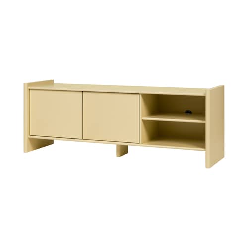 TV Möbel Rali holz gelb / B 160 x H 58 cm - NOO.MA - Buttergelb - Holzfaserplatte