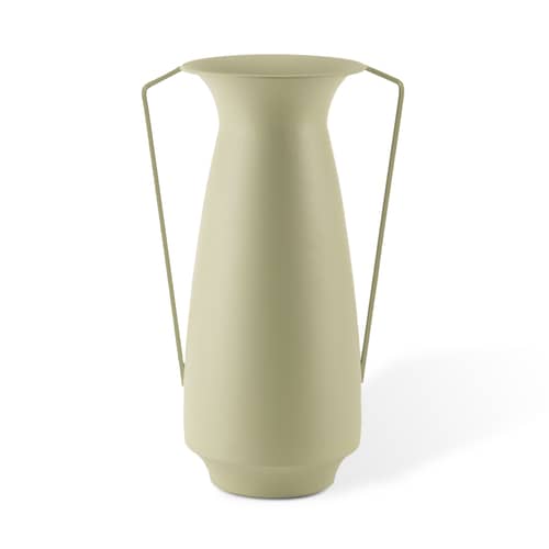Set de 4 vases Roman métal / Usage décoratif seulement - Pols Potten - Tons verts - Fer laqué