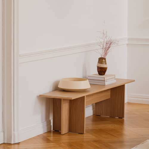 Banc Hett / L 170 cm - NOO.MA - Chêne naturel - MDF plaqué chêne certifié FSC