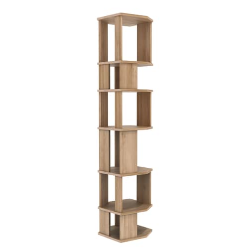 Bibliothèque Stairs bois naturel / Colonne - Chêne massif / L 46 cm x H 204 cm - Ethnicraft - Chêne - Chêne massif