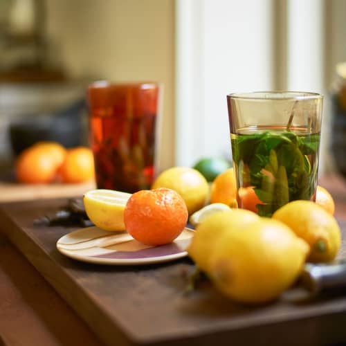 Bicchiere 70s glassware vetro verde / Set di 4 - 43 cl - HK LIVING - Verde affumicato - Vetro