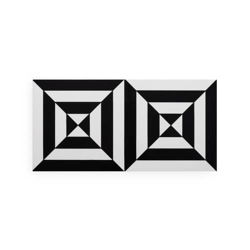 Boîte Op Art Small bois blanc noir / Laque - 20 x 10 cm - Jonathan Adler - Small - Bois laqué, Velours
