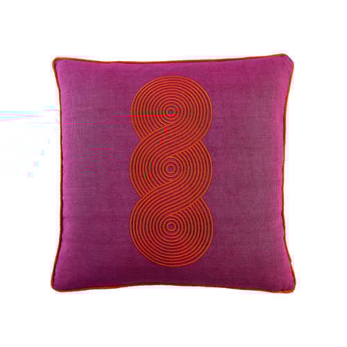 Cushion Pompidou Loops Jonathan Adler 50 x 50 cm Purple