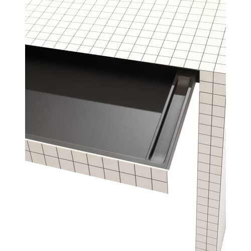Quaderna 2750 Desk plastic material white / 132 x 54 x H 75 cm - Superstudio, 1972 - Zanotta - White / Black check pattern - Alveolar board, Mdf plastic
