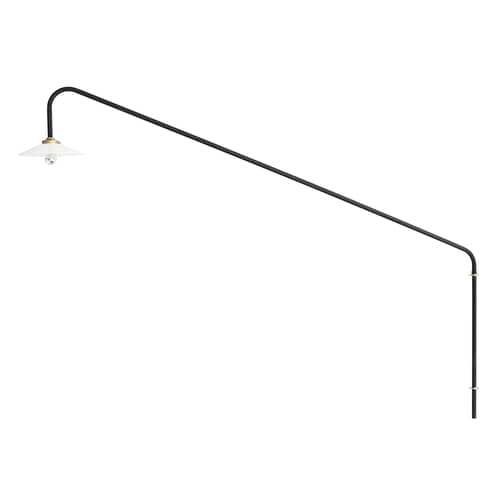 Wandleuchte mit Stromkabel Hanging Lamp n°1 metall schwarz / H 140 x B 175 cm - valerie objects - Schwarz - Glas, Stahl