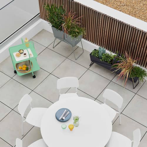 Jardinière Basket métal marron haute / L 70 x H 84 cm - Fermob - Tonka - Acier, Aluminium