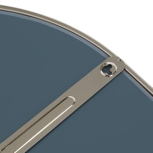Miroir mural Angui Wide métal argent / 60 x 100 cm - AYTM - Argent - Acier, Verre