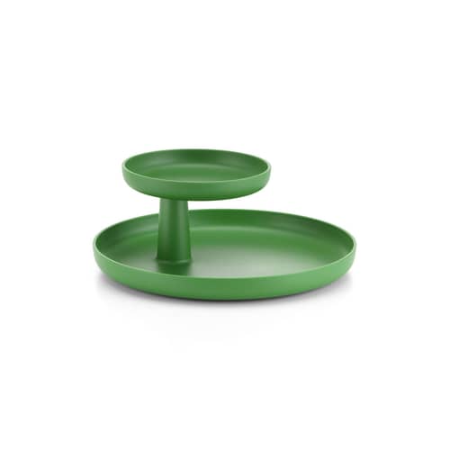 Plateau Rotary Tray plastique vert / Vide poche - ABS / Petit plateau pivotant - Vitra - Vert palmier - ABS