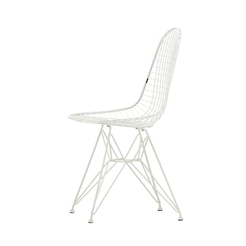 Sedia Wire Chair DKR metallo bianco / By Charles & Ray Eames, 1951 - Vitra - bianca - Acciaio laccato epossidico