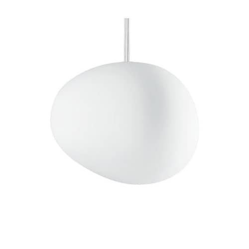 Sospensione Gregg Piccola vetro bianco Piccola - Foscarini - Bianco - Piccola (L 13 cm) - vetro soffiato
