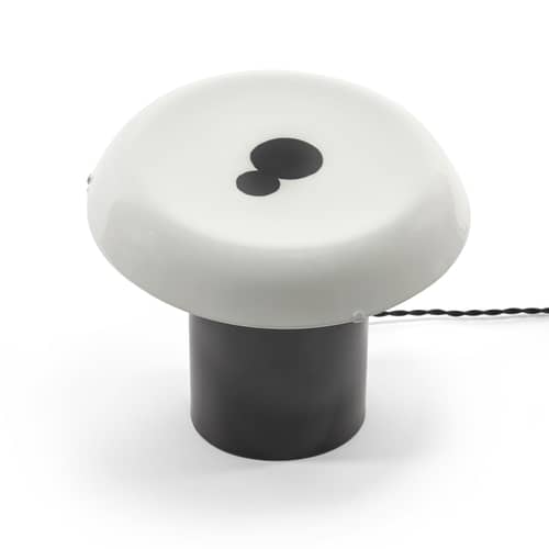 Céline n°1 Table lamp ceramic black / Ø 27 x H 22.5 cm - Serax - N°1 / Black & white - China, Enamelled sandstone
