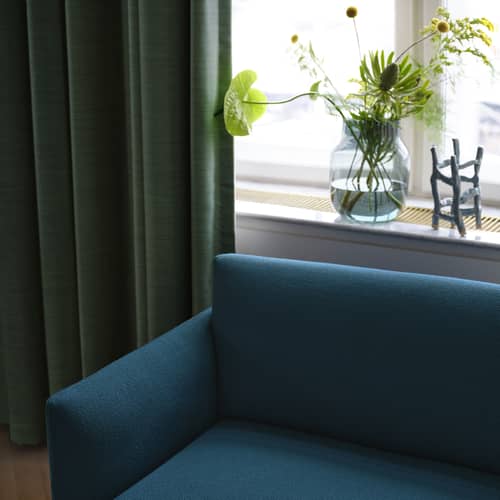 Vase Silent verre vert / Ø 15 x H 19 cm - Muuto - Vert foncé - Verre soufflé bouche
