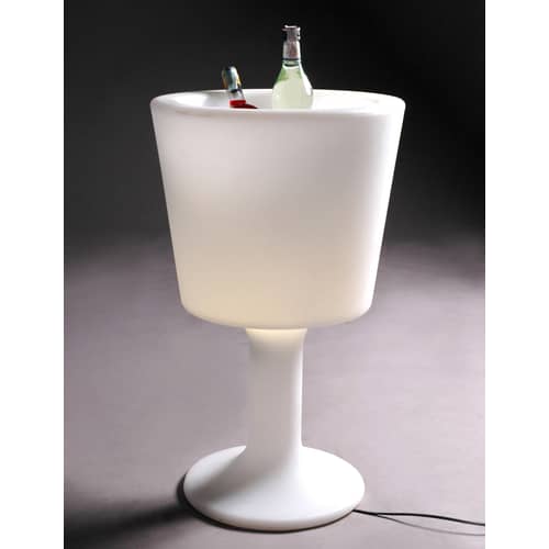 Tabouret de bar Drink plastique blanc / H 75 cm / Seconde vie - Slide - Blanc - Polyéthylène