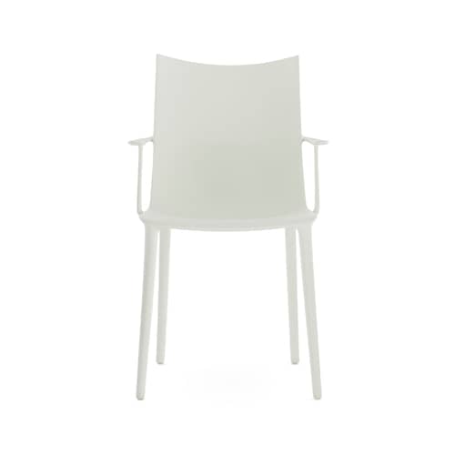 Chaise H.H.H plastique blanc / Soft touch - Recyclé - Kartell - Blanc mat (soft touch) - Technopolymère thermoplastique recyclé