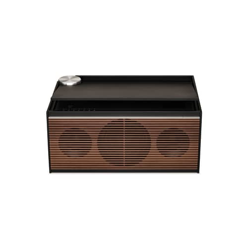 Enceinte Bluetooth PR Link bois noir - La Boîte Concept - Noir & noyer - Aluminium, Bakélite, Noyer massif
