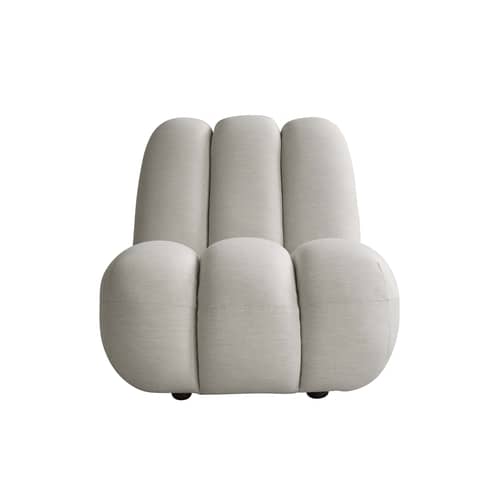 Fauteuil rembourré Toe OUTDOOR - 101 COPENHAGEN - Gris cendré chaud - Mousse à séchage rapide, Tissu outdoor