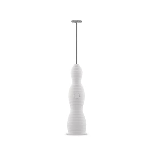 Mousseur à lait Pulcina plastique blanc / Rechargeable - Alessi - Blanc - ABS, Acier inoxydable