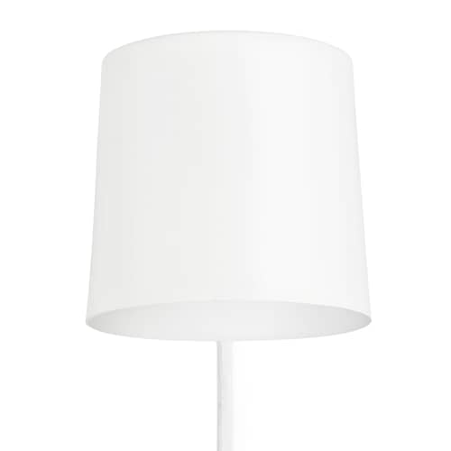 Applique con presa Rise metallo bianco legno naturale / Orientabile - Legno & metallo - Normann Copenhagen - Bianco - Frassino massello, metallo laccato
