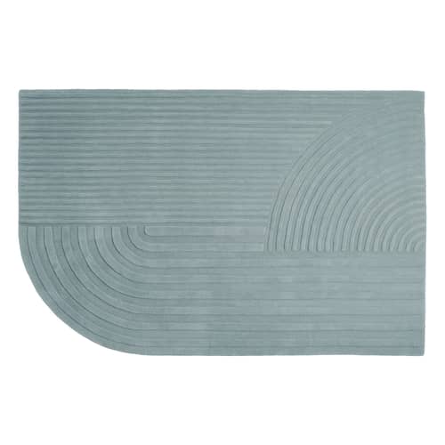 Tapis Relevo / 200 x 300 cm - Tufté main - Muuto - Vert sauge - Laine de Nouvelle-Zélande